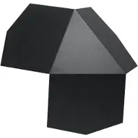Sollux Applique TRE noir 2xG9 8W acier 8x30x30cm