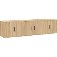 Syfax Ensemble de meubles TV 3 pcs Chêne sonoma Bois d'ingénierie
