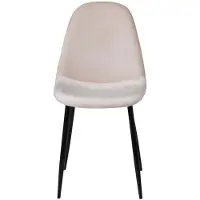 Venture Home Polar Chaise de salle à manger en velours, Beige.