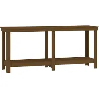 Syfax Banc de travail Marron miel 180x50x80 cm Bois de pin massif