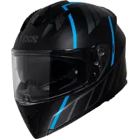 IXS casque intégral iXS217 2.0 mat noir-turquoise M