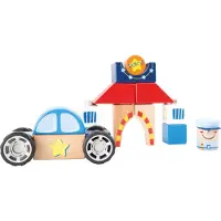 Small Foot Kit de construction en bois Police