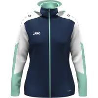 Jako Veste à capuche Dynamic pour femmes - 6870D, Couleur:marine/blanc/minze, Taille:XL (46/48)
