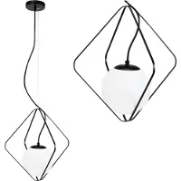 Toolight Lampe Suspendue APP1018-1CP Black