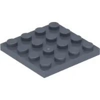 LEGO Paquet de 100 panneaux de construction, 4x4, gris foncé