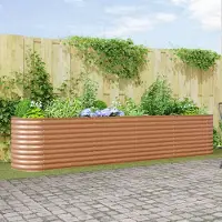 Prolenta Maison Exclusive - Potager surélevé marron 400 x 80 x 81 cm en acier