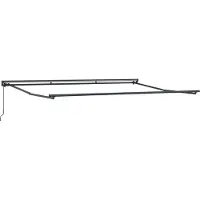 Syfax Cadre de auvent manuel Réglable Anthracite 4,5 × 3,5 m Acier