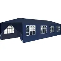 vidaXL Tente de jardin pratique 3x12 m Bleu - Pavillons & Tentes de réception ,mobilier design 1902480 1parcel