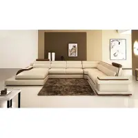 AEA Moderne Wohnlandschaft Ecksofa Sofa Couch Polster Eckgarnitur 2tlg.Set Garnitur