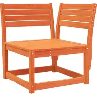 Syfax Canapé d'angle de jardin cire marron 73x73x78cm bois pin massif