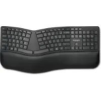 Kensington Pro Fit Ergo Wireless Keyboard - Clavier - sans fil - 2,4 GHz, Bluetooth 4.2 - GB - Noir (K75401UK)