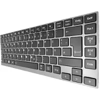 T-ProTek FRANÇAIS - Clavier avec éclairage , cadre gris pour Toshiba U800 U800W U840