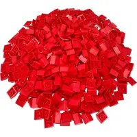 LEGO 2x2 Tuiles faîtières 33 degrés rouge - 3300 NOUVEAU Quantité 50x