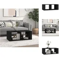 vidaXL Table basse noire 100x50x36 cm Bois composite - Tables basses