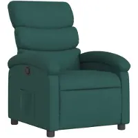 Syfax Fauteuil inclinable Vert foncé Tissu