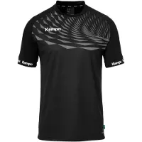 Kempa T-Shirt fonctionnel gris chiné / noir / blanc