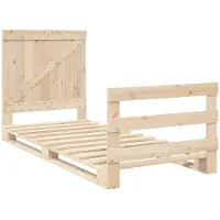 Syfax Cadre de lit sans matelas avec tête de lit 90x200 cm