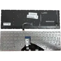 T-ProTek Clavier FRANÇAIS Noir compatible avec HP Omen 15-dc1021ng 7DU80EA