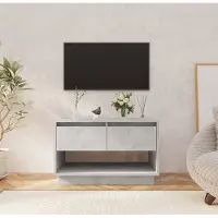 Prolenta Maison Exclusive - Meuble TV gris béton 70x41x44 cm Matériau dérivé du bois