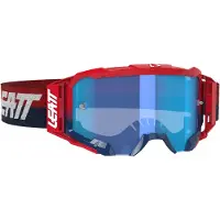 Leatt Lunettes de motocross Velocity 5.5, rouge/bleu, taille unique