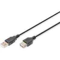 Digitus AK-300200-030-S Câble d'extension USB, type A St/Bu, 3.0, compatible USB 2.0, sw