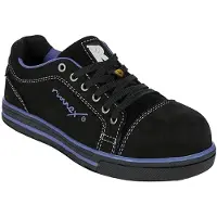 BIG Arbeitsschutz Chaussures basses de sécurité RUNNEX S3-ESD pour femmes GirlStar Noir/Violett-36