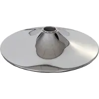 Mendler Plateau de sol pour tabouret de bar, chaise pivotante, chaise de salle à manger, chromé Ø 45cm