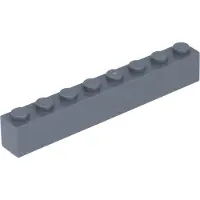 LEGO 100 pièces 3008 Brick 1x8 Part Basic Bricks 100 Gris bleuté foncé