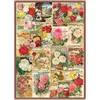 Eurographics Puzzle Roses Catalogues de semences, 1000 pièces, 68 x 48 cm, 6000-0810