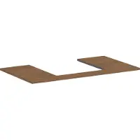Hansgrohe Xilesa E Console avec découpe au centre pour lavabo à poser, 980x550x16mm, 54270550