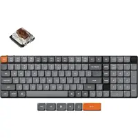 Keychron K17 Max QMK Wireless Clavier mécanique sans fil, QWERTY US, LED, Hot-Swap, Low Profile, Gateron Mechanical Brown K17M-A3