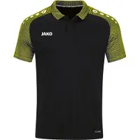 Jako Performance Polo Hommes - Noir / Jaune Tendre | Taille: L