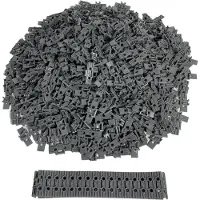 LEGO 200 maillons de chaîne Technic, grand, 2 trous d'axe, gris foncé