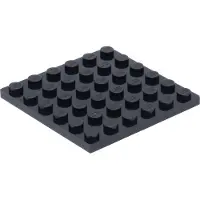 LEGO 10x Plaque de construction 6x6, noir