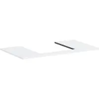 Hansgrohe Xilesa E Console avec découpe au centre pour lavabo à poser, 980x550x16mm, 54270700