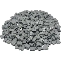 LEGO 1x2 Briques de palissade Modifié Log Gris clair - 30136 NOUVEAU Quantité 100x