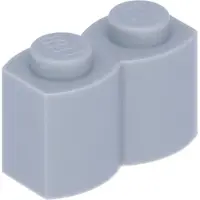 LEGO 1x2 Pallisade - 250 pièces Gris bleuté clair