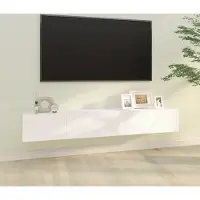 Prolenta Maison Exclusive - Meubles TV 2 pièces Blanc 100x30x30 cm Matériau dérivé du bois