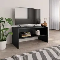 Prolenta Maison Exclusive - Meuble TV noir 80x40x40 cm Matériau dérivé du bois