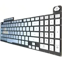 T-ProTek FRANÇAIS - Clavier argent éclairage compatible avec Asus ROG Strix SCAR III G731GW-EV159T