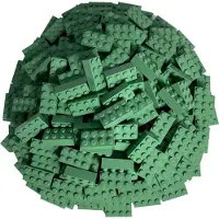 LEGO Briques 2x4 Vert sable - 3001 NOUVEAU ! Quantité 100x