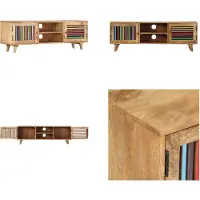 vidaXL Armoire TV 120x30x40 cm Bois massif Mango - Armoire TV - Meubles TV - Meubles TV