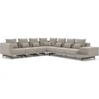 AEA Wohnzimmer Luxus Einrichtung Ecksofa L-Form Polstermöbel Sofa Couch