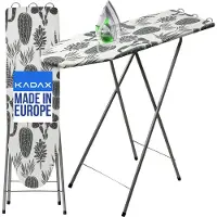 Kadax Planche à repasser pliable 100 x 30 cm, support de fer à repasser standard léger