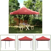 The Living Store Tente de réception pliante Pop-Up rouge bourgogne 292x292x315 cm