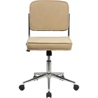 SVITA LIV Chaise de bureau Chaise de bureau réglable en hauteur avec roulettes Taupe