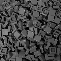 LEGO 1x1 Carreaux Gris foncé - 3070b NOUVEAU ! Quantité 100x