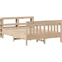 vidaXL Lit en bois massif sans matelas 120x200 cm en pin