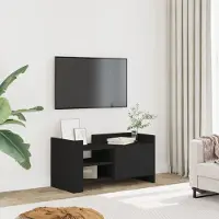 Prolenta Maison Exclusive - Meuble TV noir 80x35x40 cm Matériau dérivé du bois
