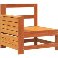Syfax Canapé de jardin avec accoudoirs et table d'appoint en pin massif
